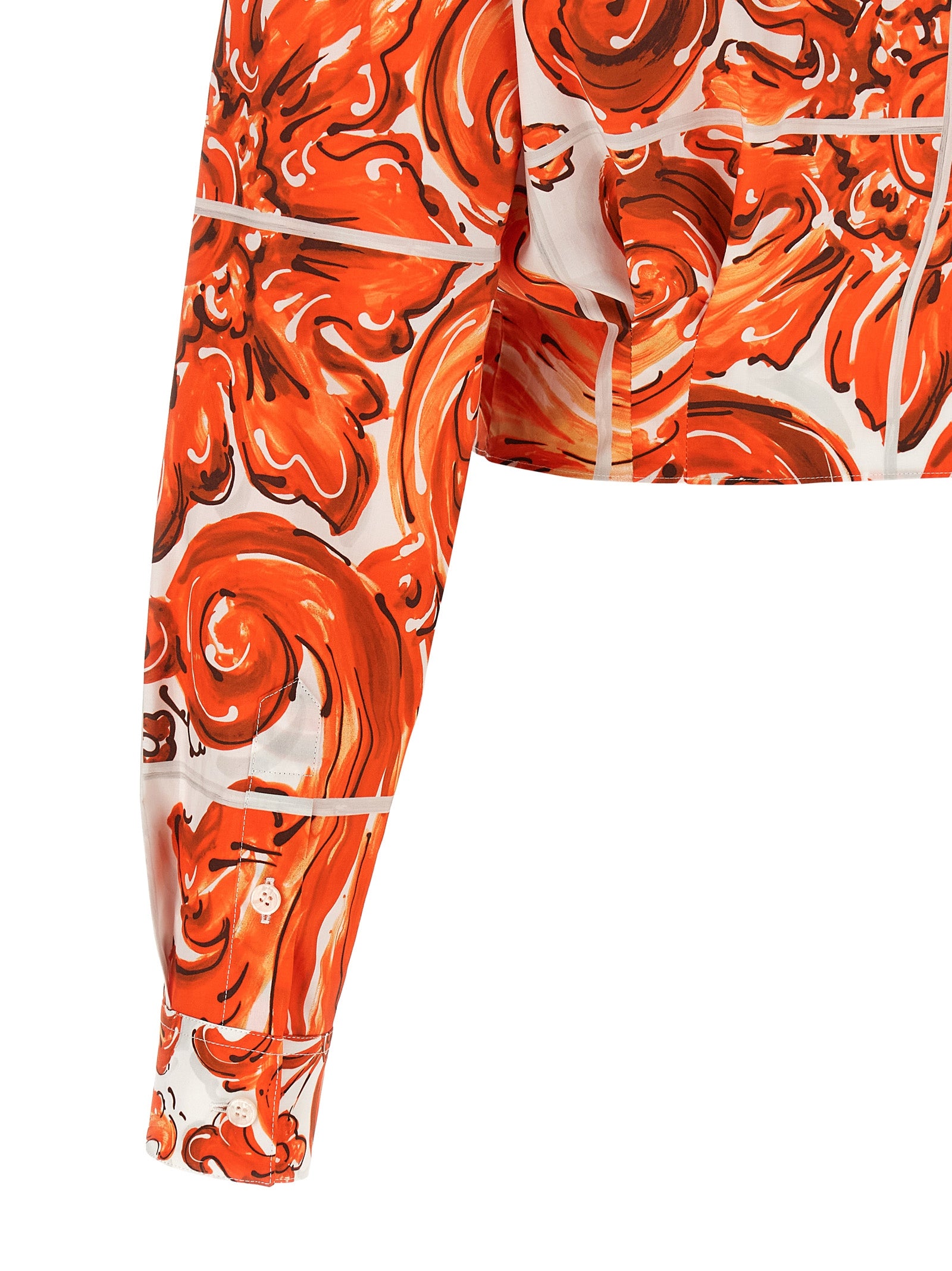Dolce & Gabbana orangefarbene Baumwollbluse
