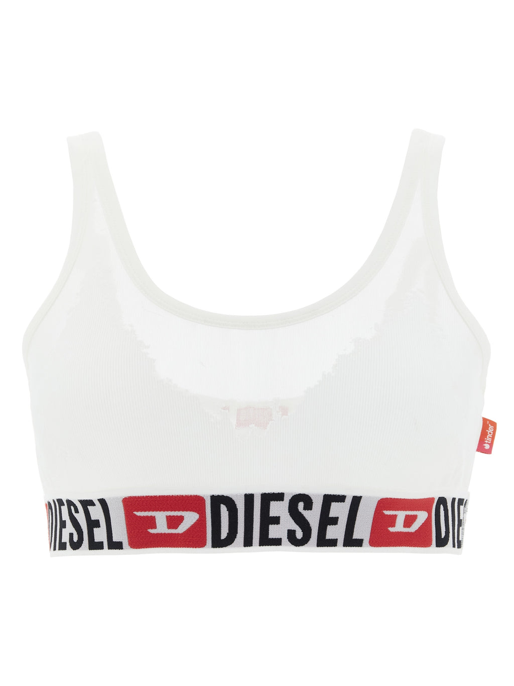 Diesel BH aus weißer Baumwolle