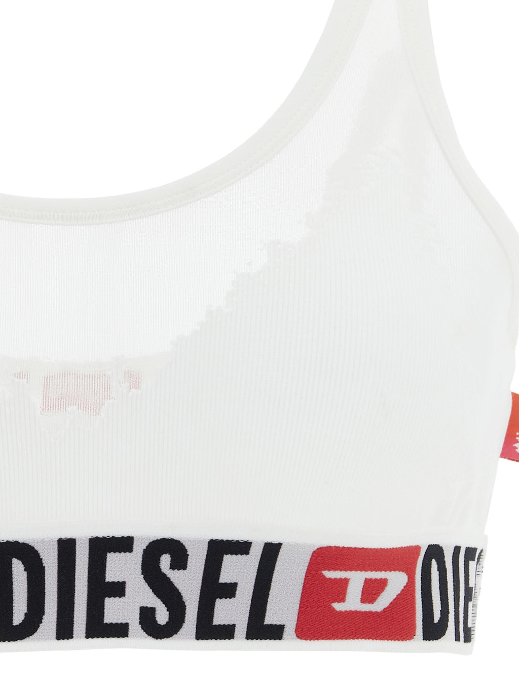 Diesel BH aus weißer Baumwolle