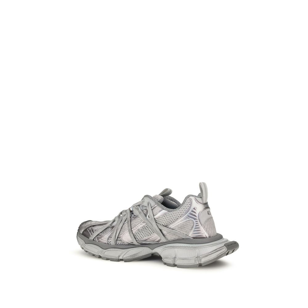 Chaussures de sport Balenciaga en polyéthylène gris, sneakers athlétiques modernes et confortables, vue de face.