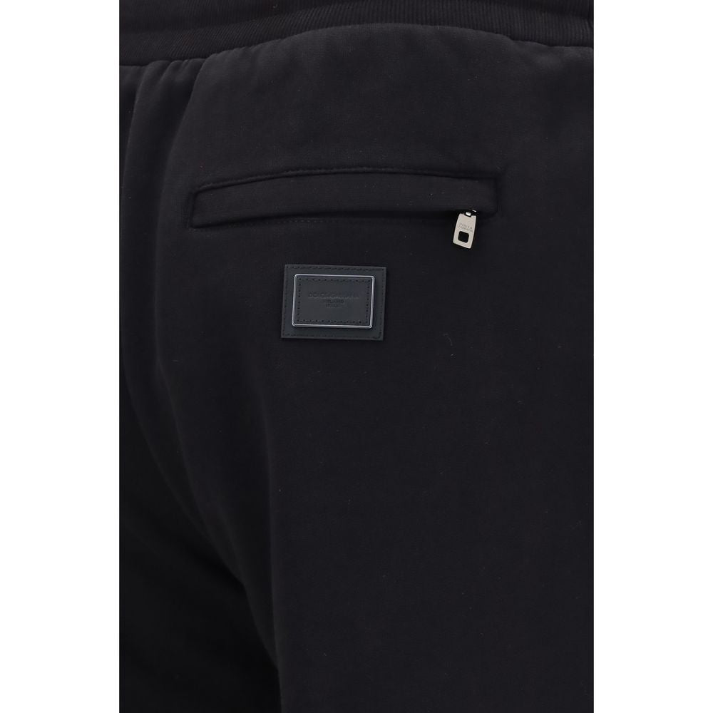 Dolce & Gabbana Schwarze Jogginghose aus Baumwolle