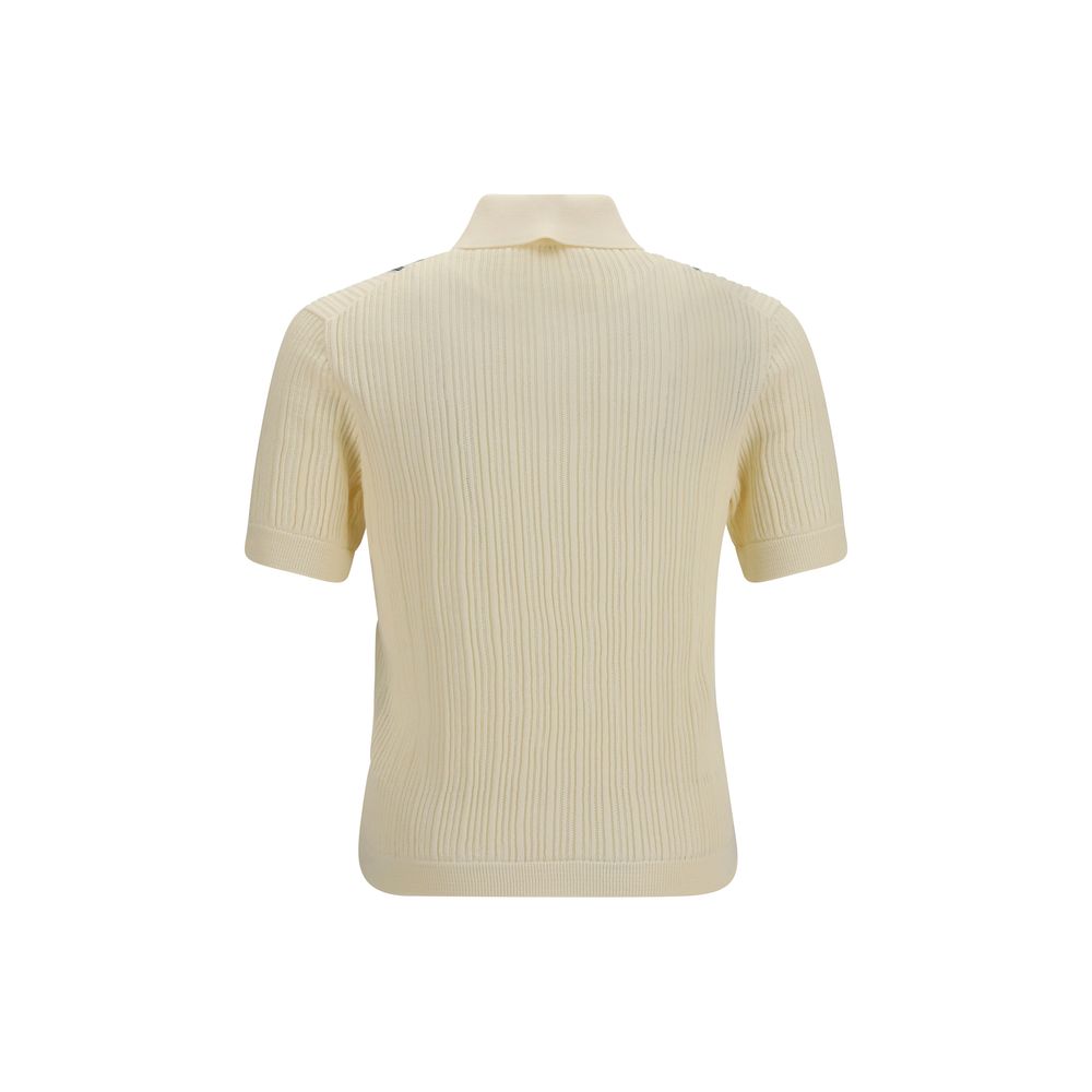 Versace Polo-Shirt aus beiger Baumwolle