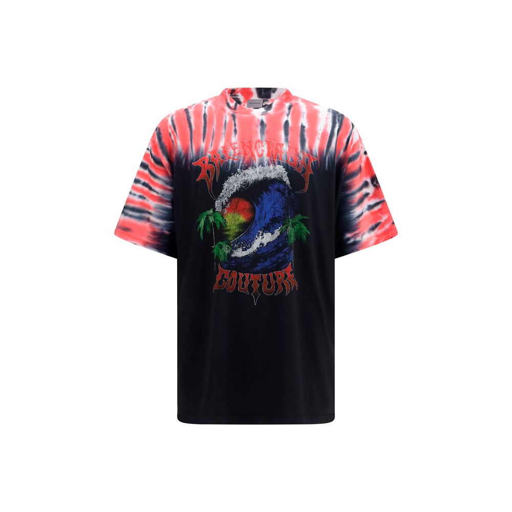 Balenciaga Mehrfarbiges Baumwoll-T-Shirt