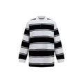 Chemise polo blanche en coton de la marque Balenciaga, avec col classique et logo discret visible sur l'image.