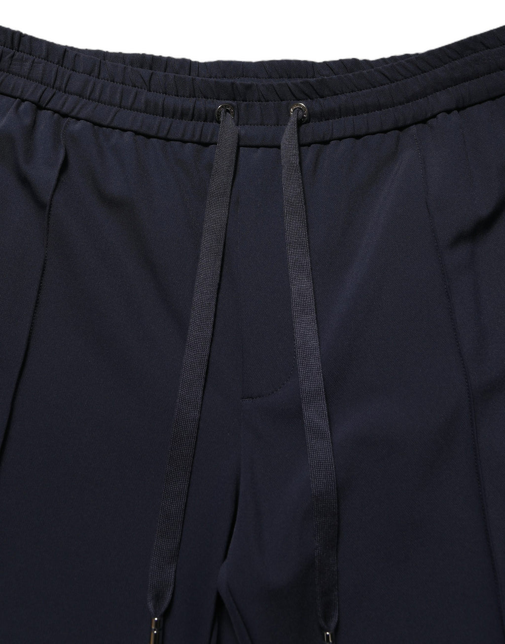 Pantalon de jogging en nylon bleu foncé Dolce & Gabbana avec cordon de serrage, style décontracté et confortable.