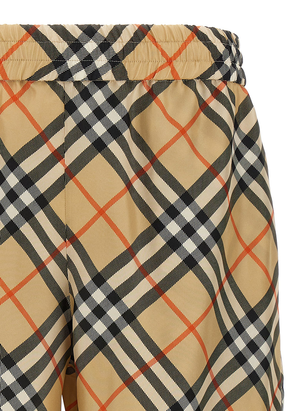 Burberry Beige Satin Bermuda Shorts