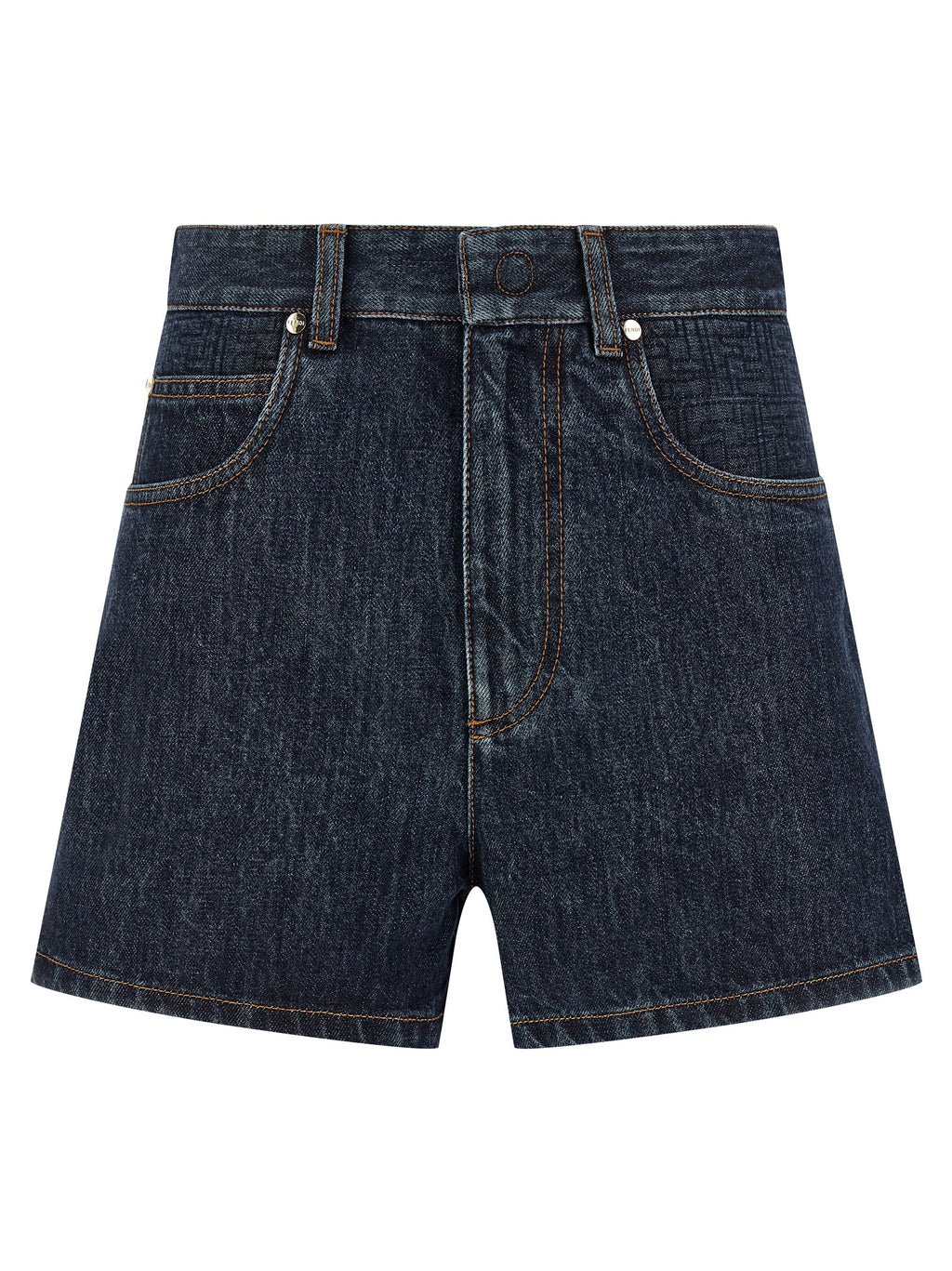 Fendi Bermuda-Shorts aus blauer Baumwolle