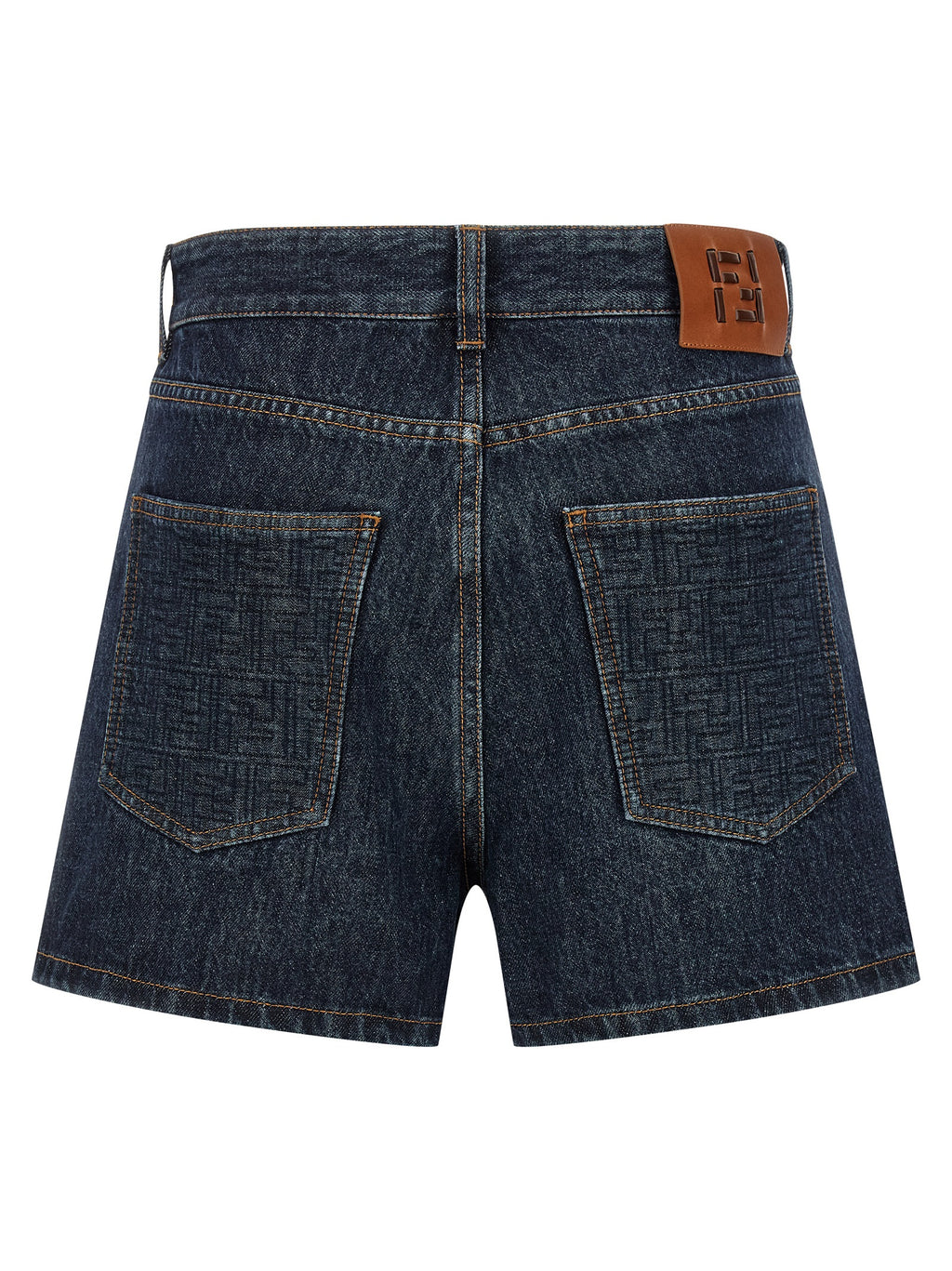 Fendi Bermuda-Shorts aus blauer Baumwolle