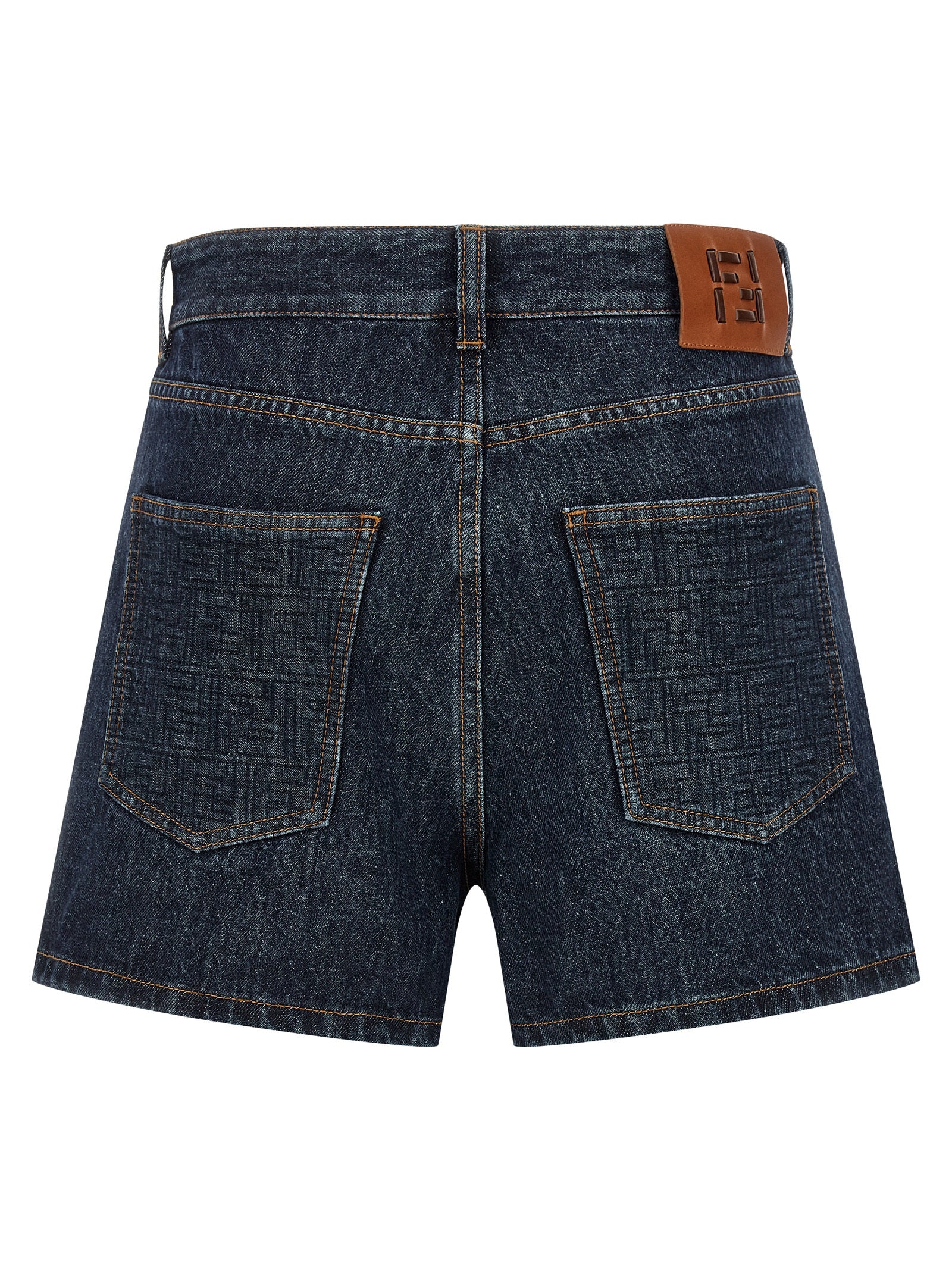 Fendi Bermuda-Shorts aus blauer Baumwolle