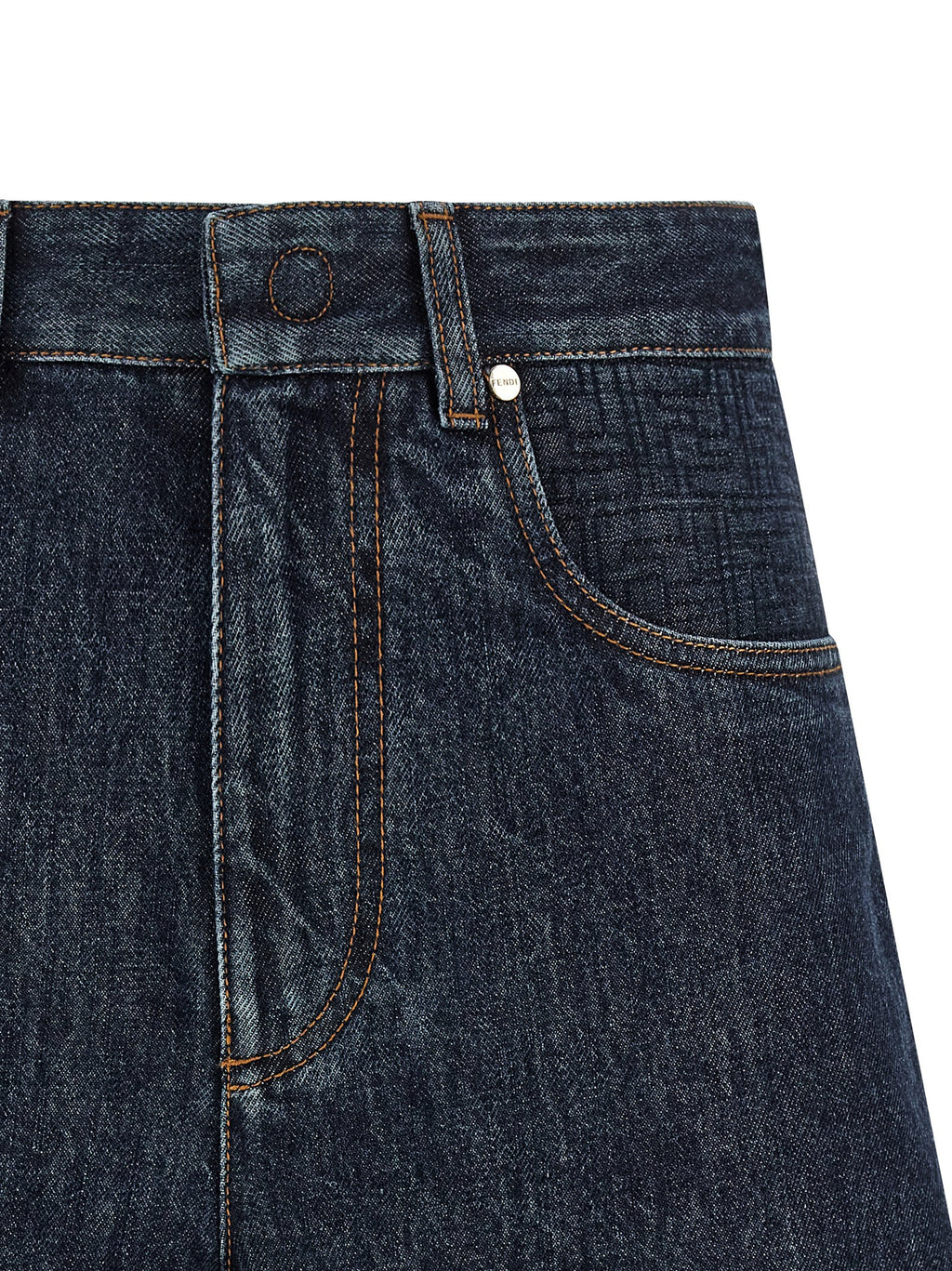 Fendi Bermuda-Shorts aus blauer Baumwolle