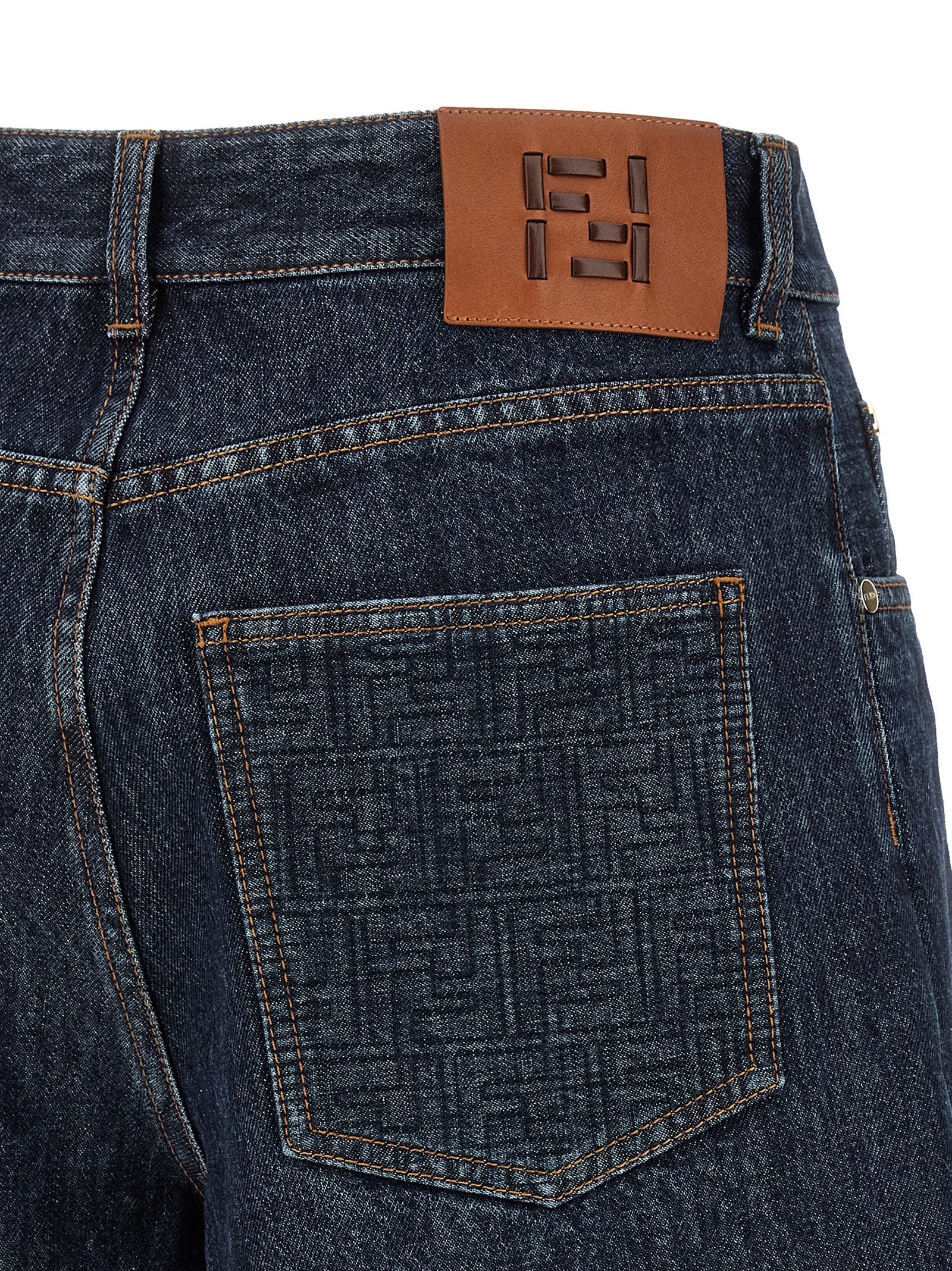 Fendi Bermuda-Shorts aus blauer Baumwolle