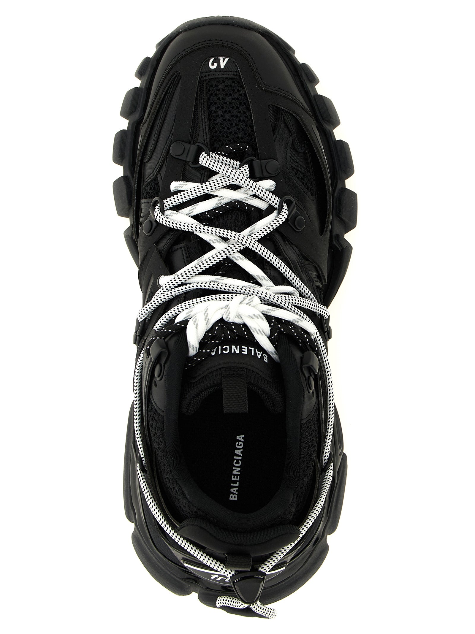 Chaussures de sport Balenciaga en polyéthylène noires, sneakers athlétiques modernes et confortables pour homme.