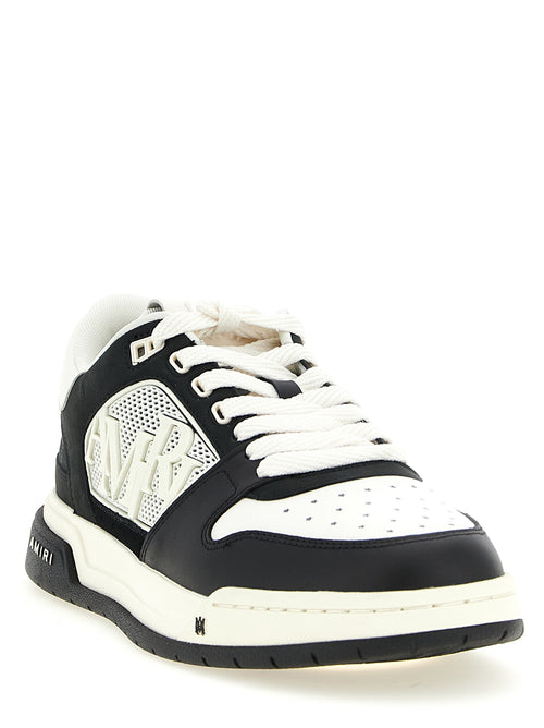 Chaussures basses Amiri Bicolor en cuir de veau, sneakers mode avec design coloré et détails élégants.