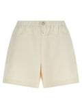 Moncler White Polyester Bermuda Shorts
