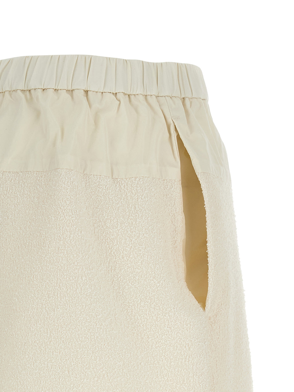 Moncler White Polyester Bermuda Shorts