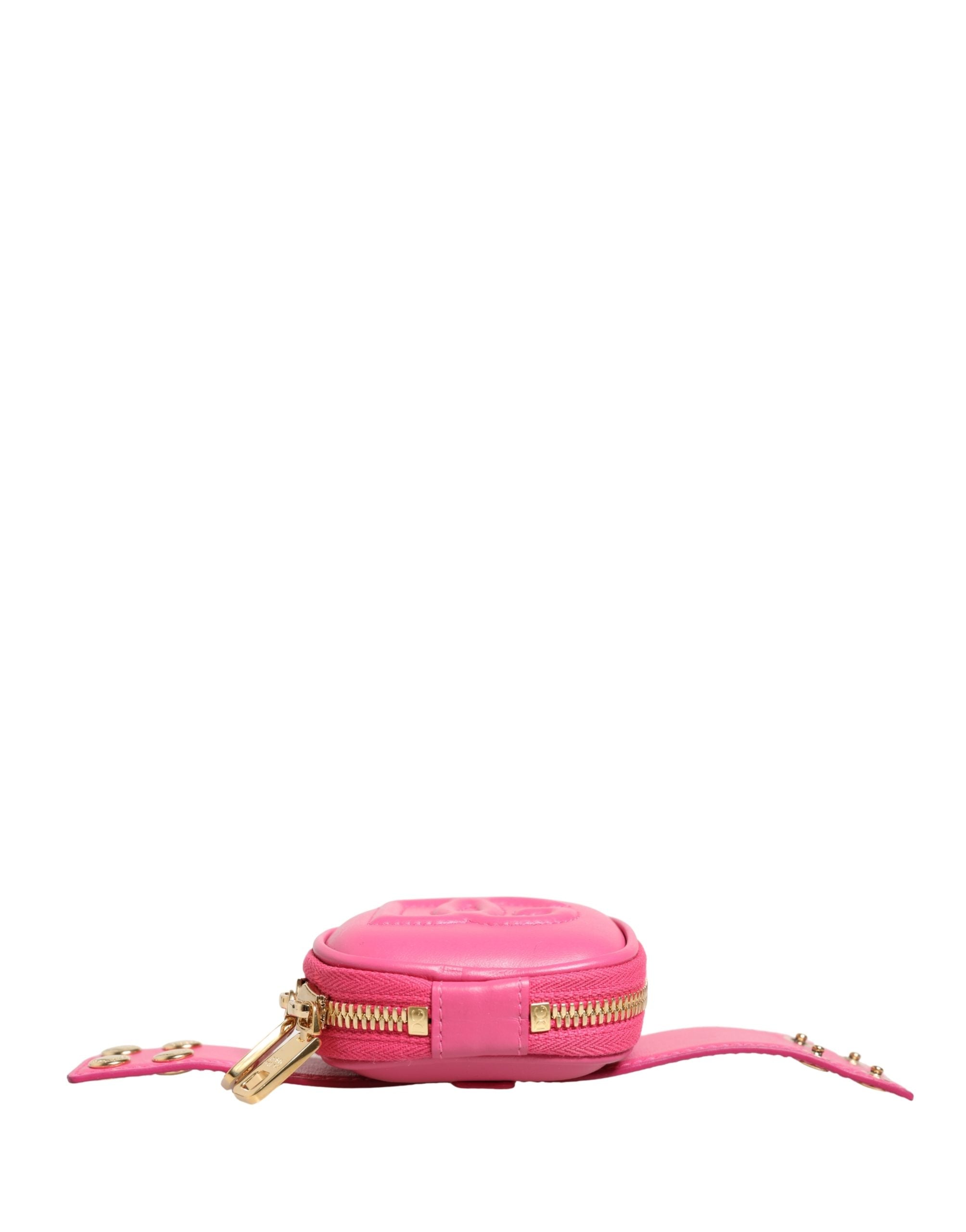 Dolce & Gabbana Pink Calf Leather DG Logo MULTIFUNCTIONAL KIT Borse Bag