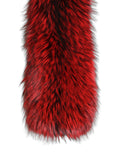 Dolce & Gabbana Red Fox Fur Neck Wrap Warmer Winter Scarf