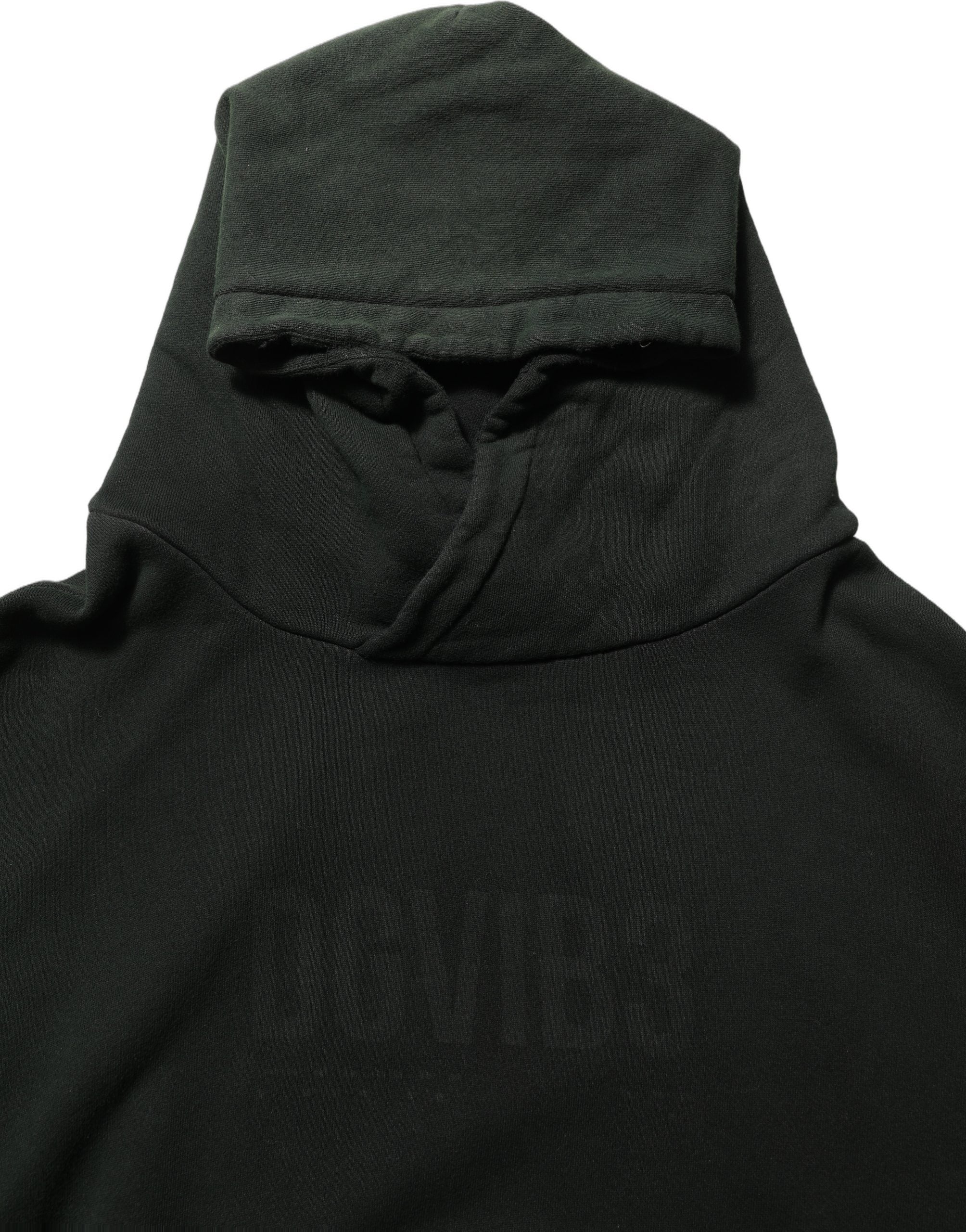 Sweat à capuche noir Dolce & Gabbana DGVIB3 pour homme, pull en molleton avec logo distinctif, vue de face.