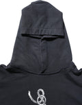 Sweat à capuche noir Dolce & Gabbana avec motif ancre, sweatshirt en coton, style décontracté et tendance.