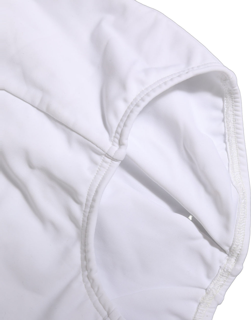Culotte Dolce & Gabbana blanche avec logo sur la ceinture, sous-vêtements féminins élégants et confortables.
