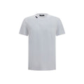 T-shirt blanc en coton de Dolce & Gabbana, coupe classique, avec logo discret sur la poitrine.