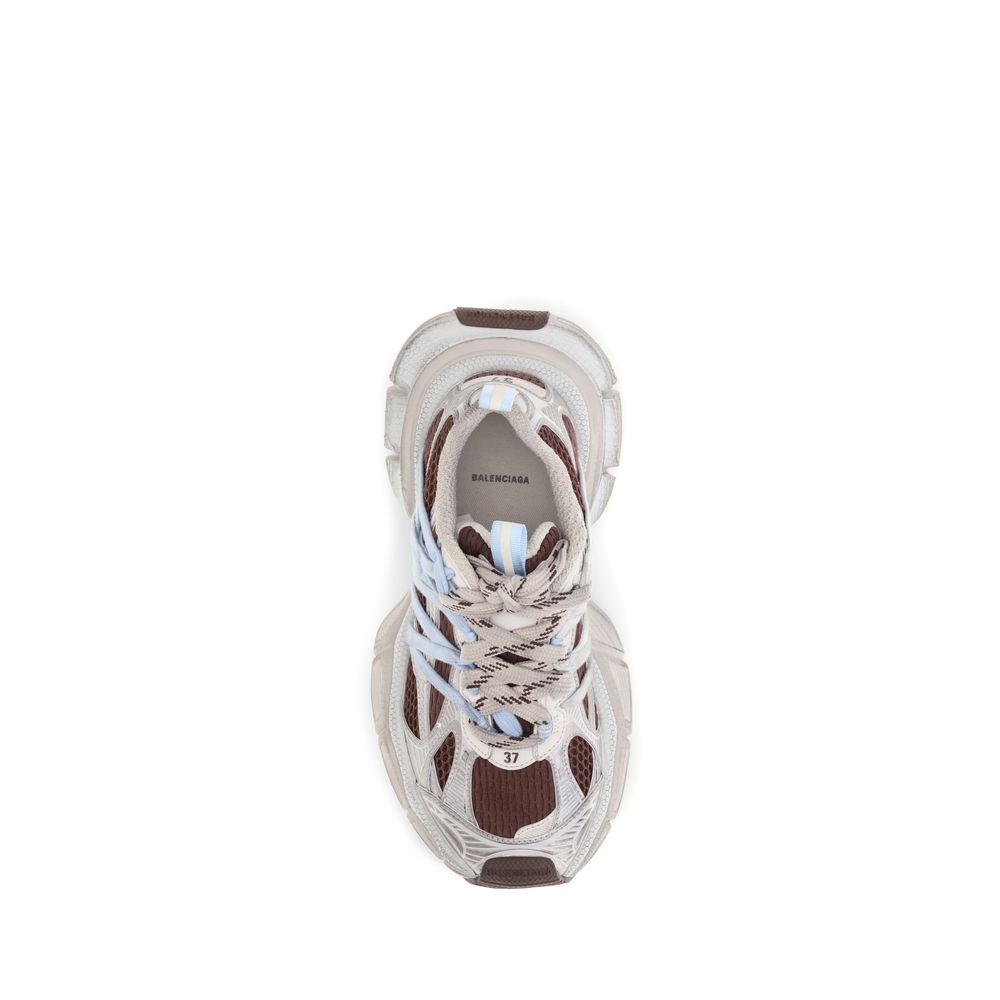 Chaussures de sport Balenciaga multicolores en polyuréthane avec semelle épaisse et design moderne, vues de côté.