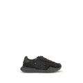 Sneakers noires Dolce & Gabbana en cuir de veau, modèle Bos Taurus à semelle épaisse et style chunky.