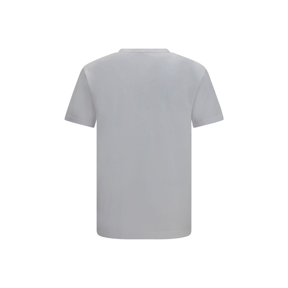T-shirt blanc en coton de Dolce & Gabbana, vêtement décontracté pour homme avec logo Dolce & Gabbana visible.