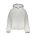 Veste en polyester blanche pour femmes de Tommy Hilfiger, coupe élégante, avec logo discret sur la poche.