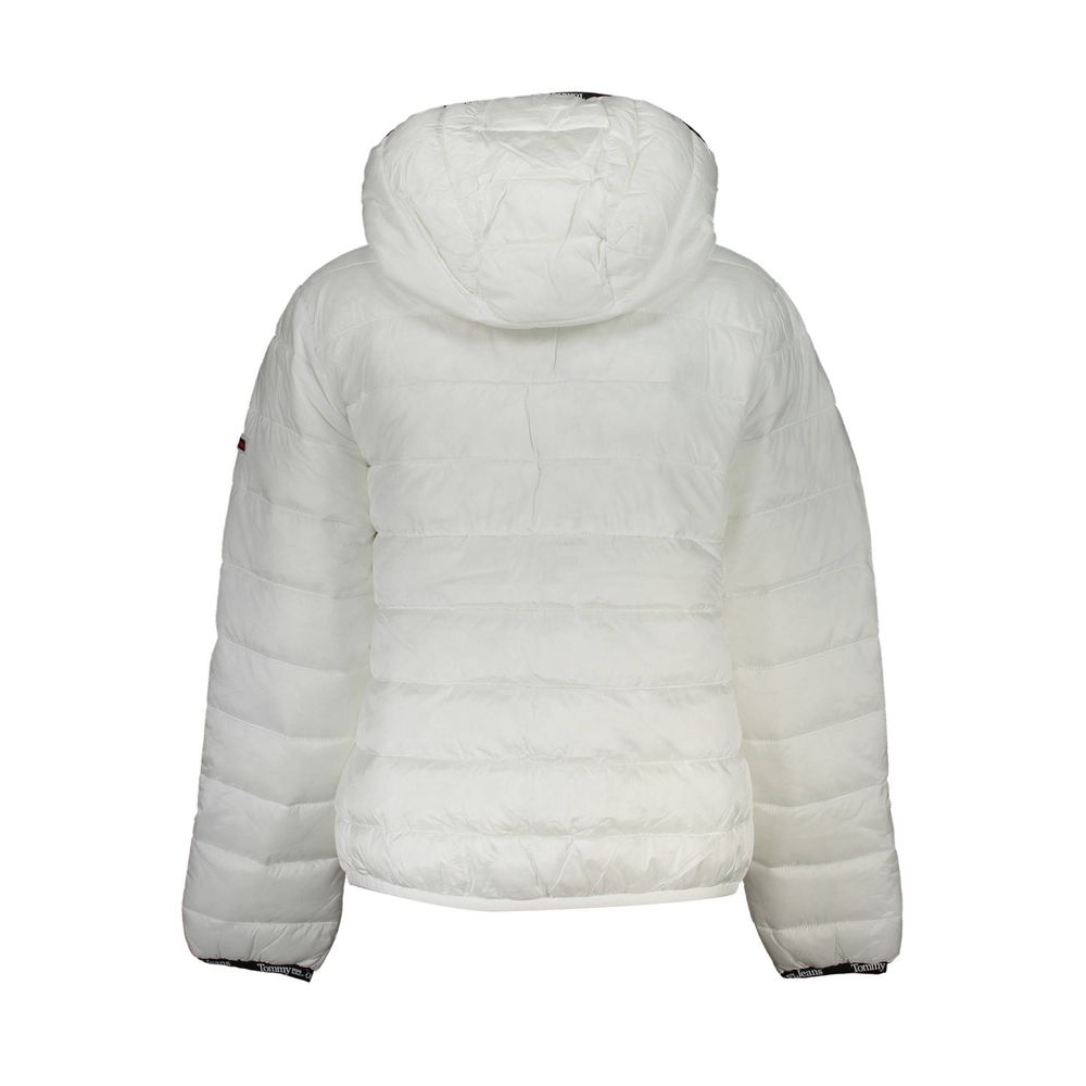 Veste en polyester blanche pour femme de la marque Tommy Hilfiger, coupe moderne et détails élégants.