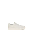 Sneakers Balmain Bos Taurus en cuir de veau blanc, chaussures athlétiques pour homme, design élégant et moderne.