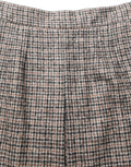 Jupe courte en tweed marron à taille haute de Dolce & Gabbana, style A-line, pour un look élégant et sophistiqué.