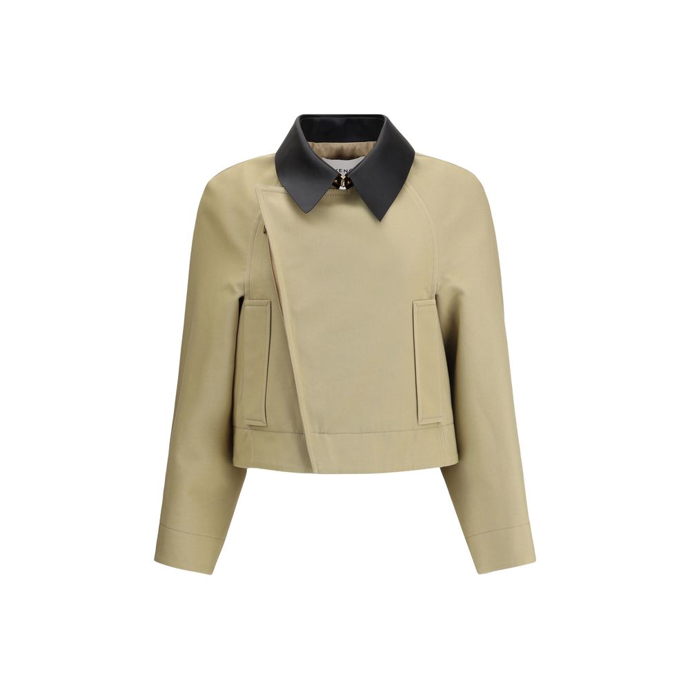 Givenchy Beige Baumwoll-Lederjacke