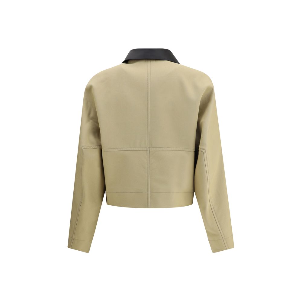 Givenchy Beige Baumwoll-Lederjacke
