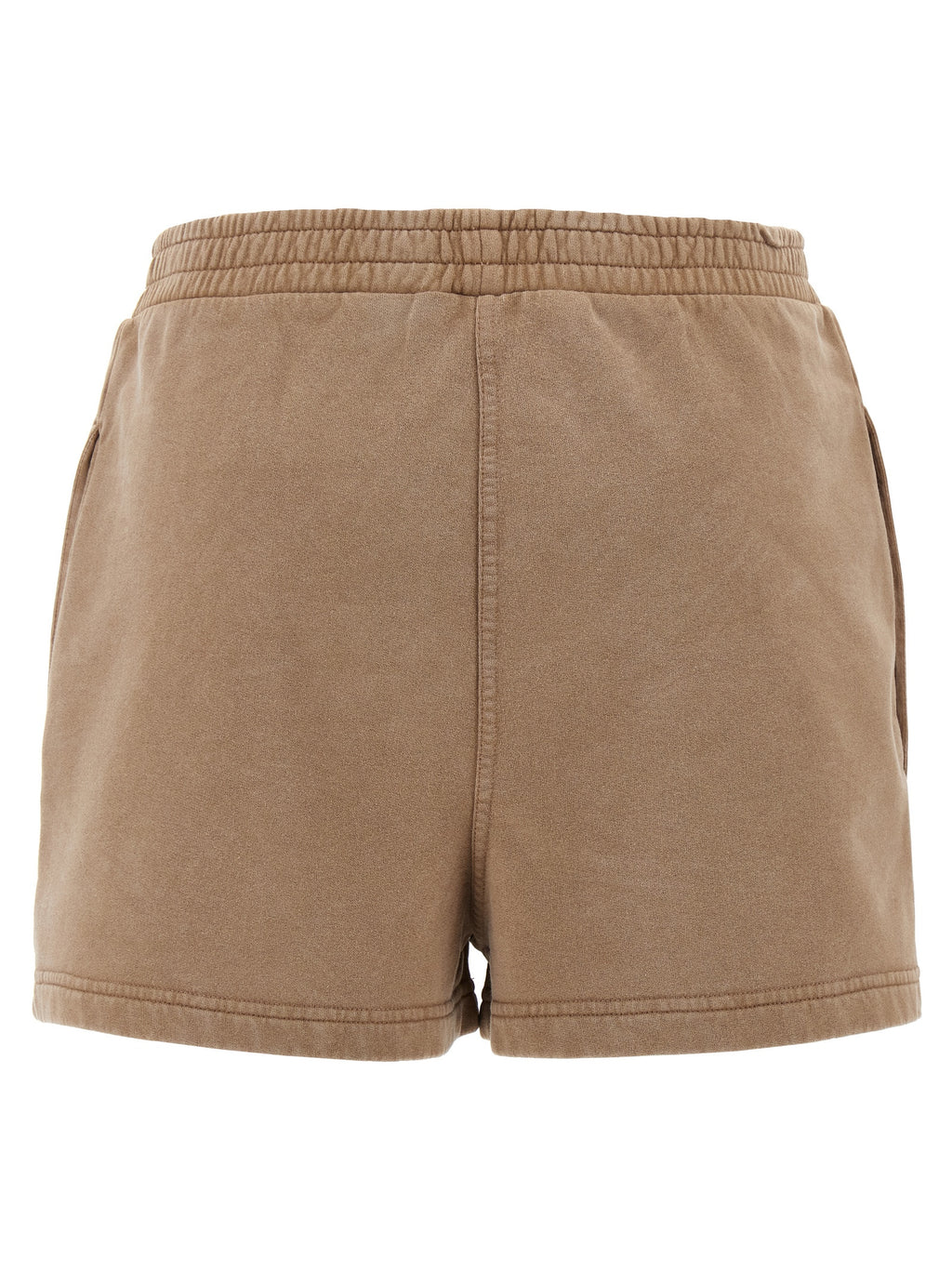 Shorts bermuda en coton marron de Fendi, style décontracté, avec logo Fendi visible sur le devant.