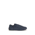 Chaussures sport Prada Bos Taurus en cuir de veau bleu, baskets athlétiques élégantes pour homme.