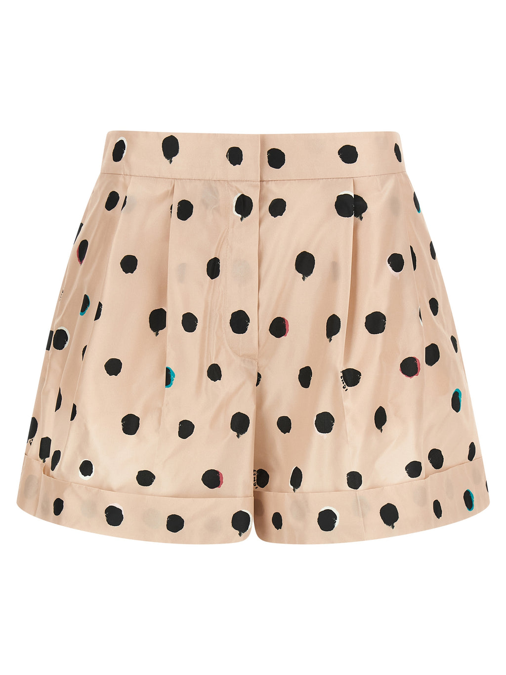 Fendi Multicolor Silk Bermuda Shorts