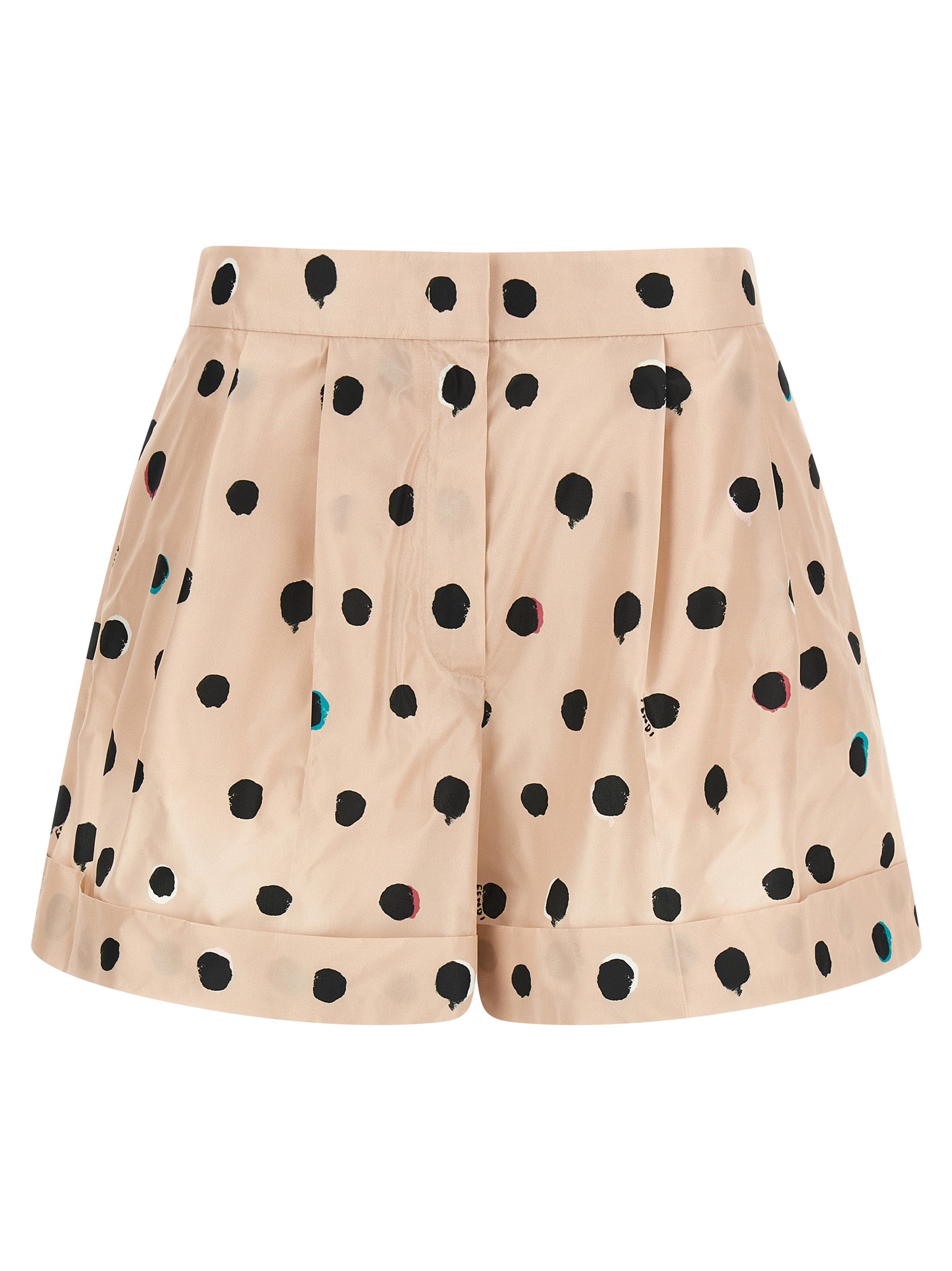 Fendi Multicolor Silk Bermuda Shorts