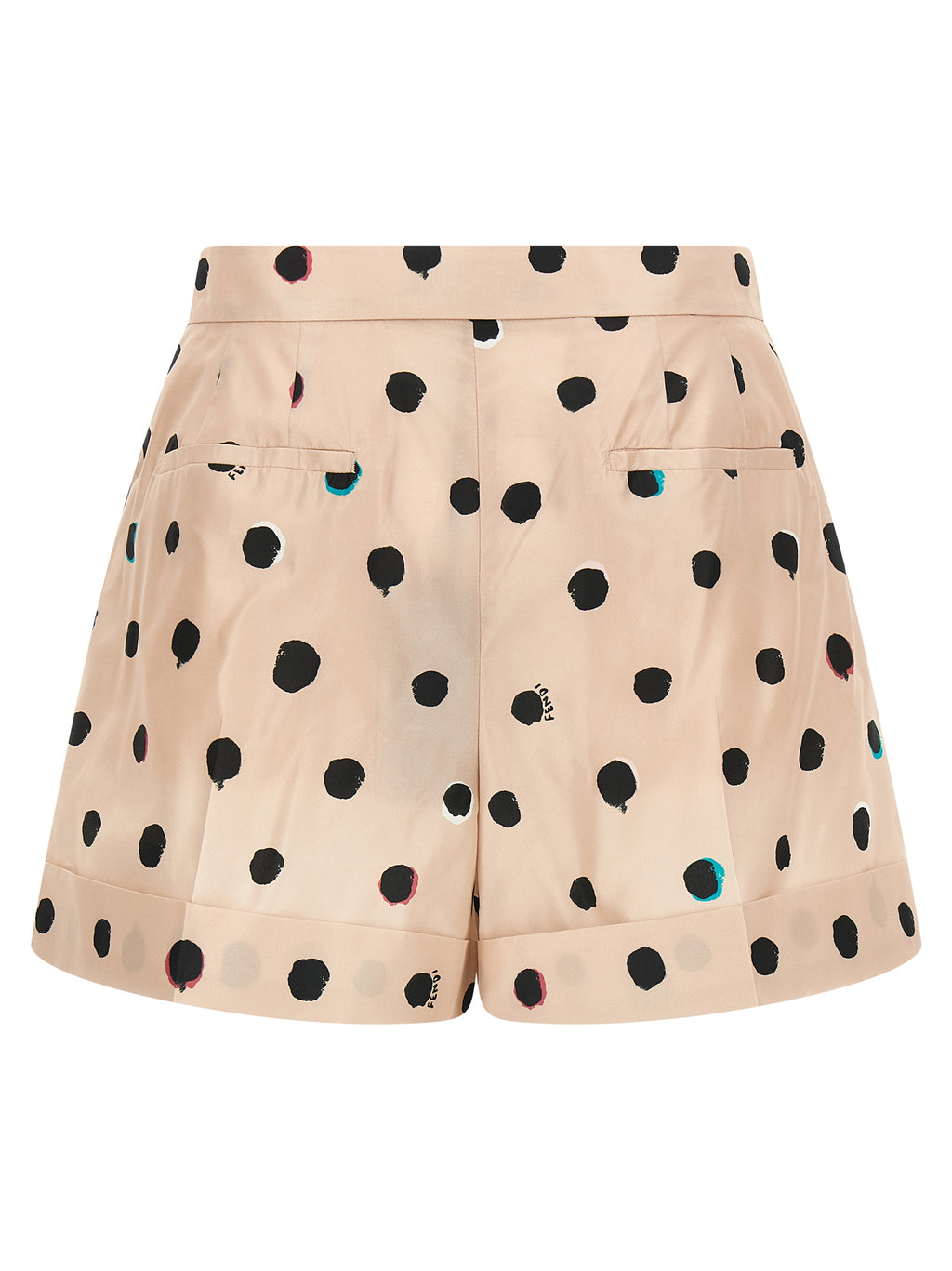 Fendi Multicolor Silk Bermuda Shorts
