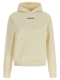 Sweat-shirt beige en coton de la marque Balenciaga, coupe décontractée et logo discret visible sur l'image.