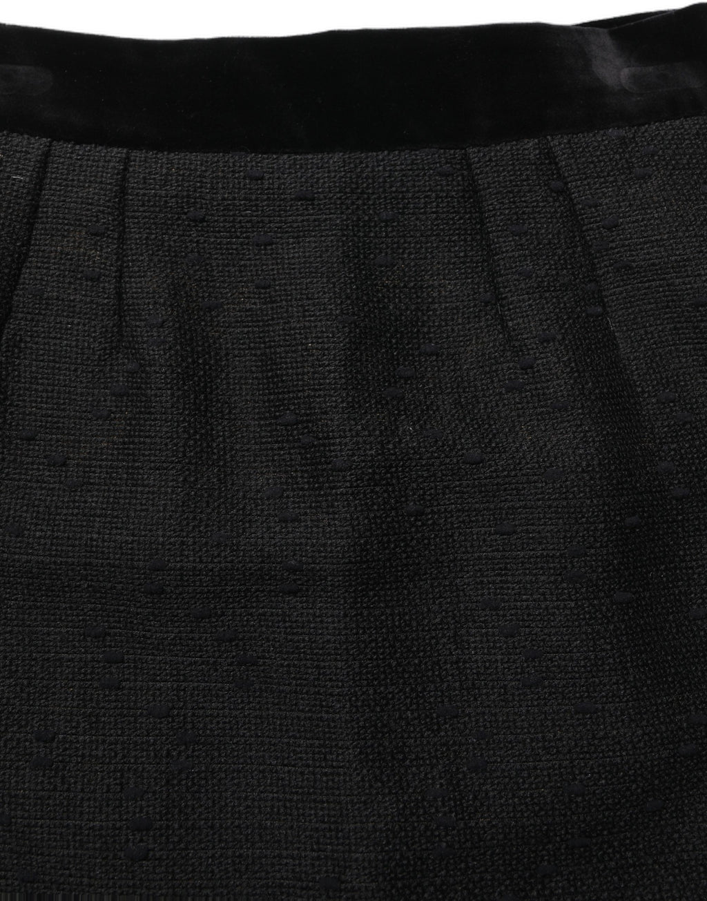 Jupe Dolce & Gabbana noire taille haute coupe crayon longueur au genou, tissu élégant et ajusté.