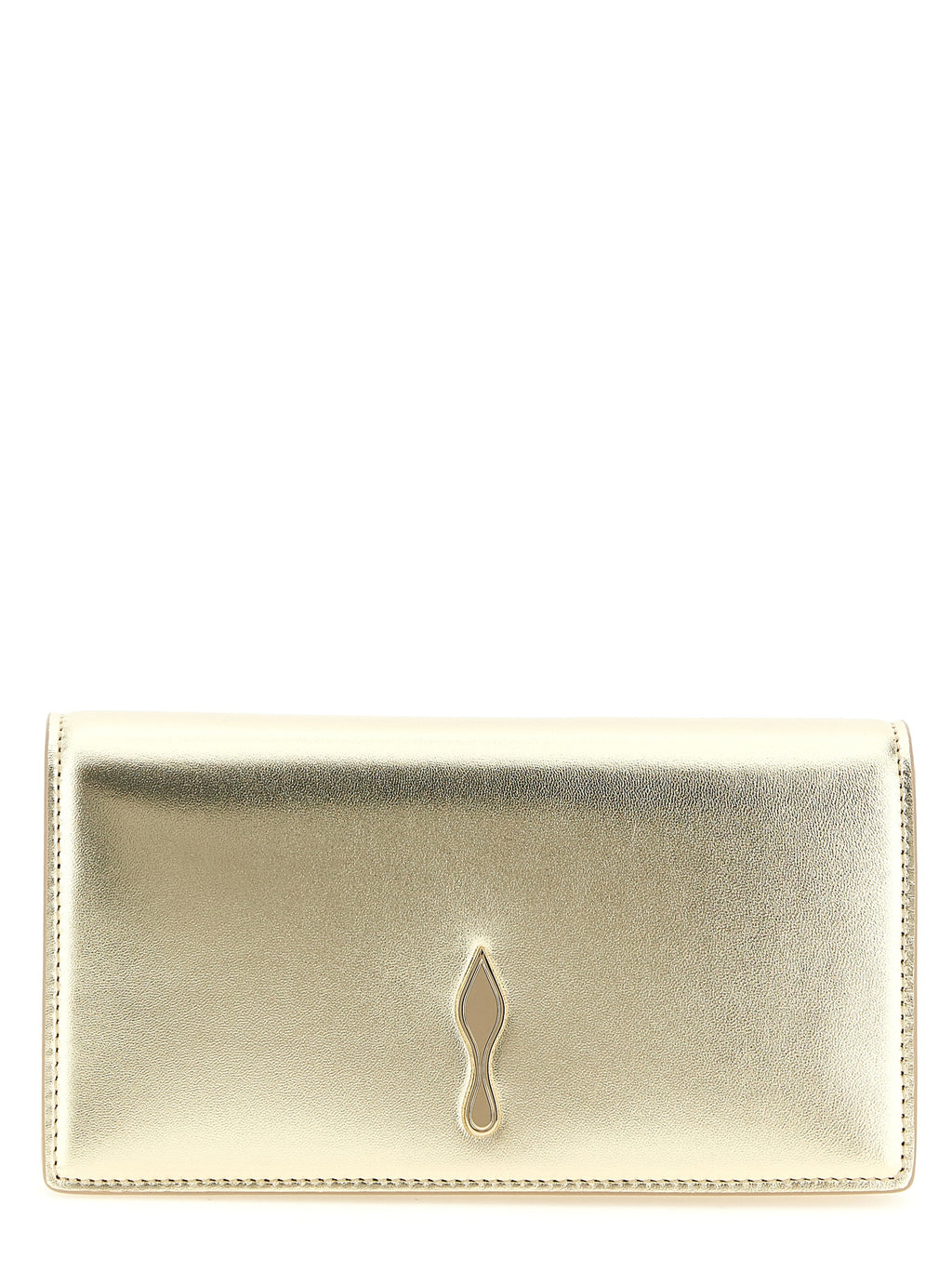 Christian Louboutin Clutch aus Lammleder in Gold