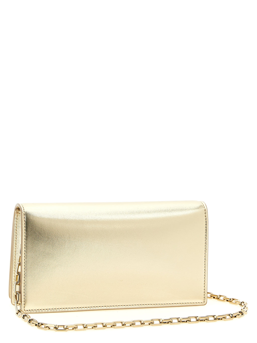 Christian Louboutin Clutch aus Lammleder in Gold