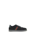 Gucci Schwarze Stoff-Athletik-Sneakers
