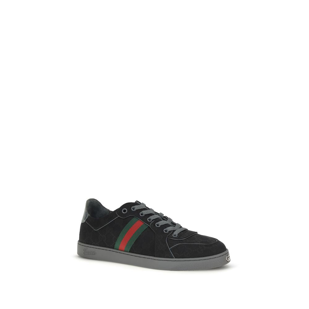 Gucci Schwarze Stoff-Athletik-Sneakers