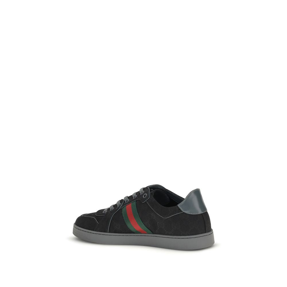 Gucci Schwarze Stoff-Athletik-Sneakers