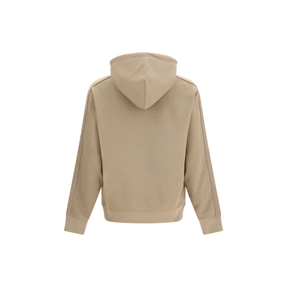 Sweatshirt en coton bicolore Burberry avec logo, coupe décontractée et détails modernes, parfait pour un style élégant et confortable.
