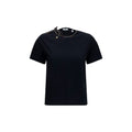T-shirt en coton noir de Burberry, coupe classique avec logo discret, tissu doux et confortable, style élégant et décontracté.