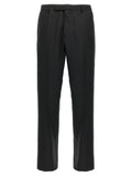 Pantalons décontractés en polyester noir de marque Gucci, coupe confortable et style élégant.