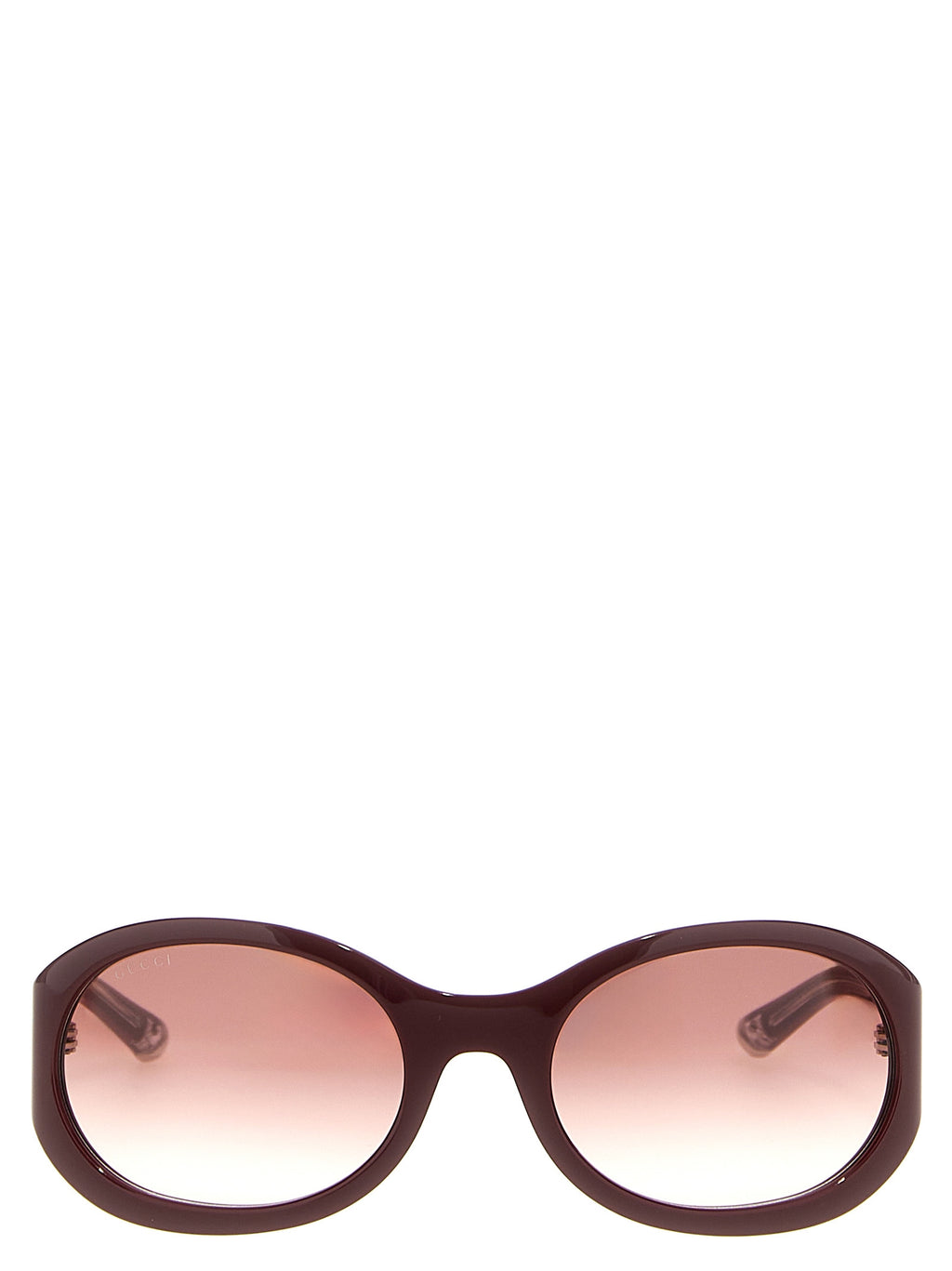 Lunettes de soleil Gucci Bordeaux en acétate avec monture élégante et design moderne.